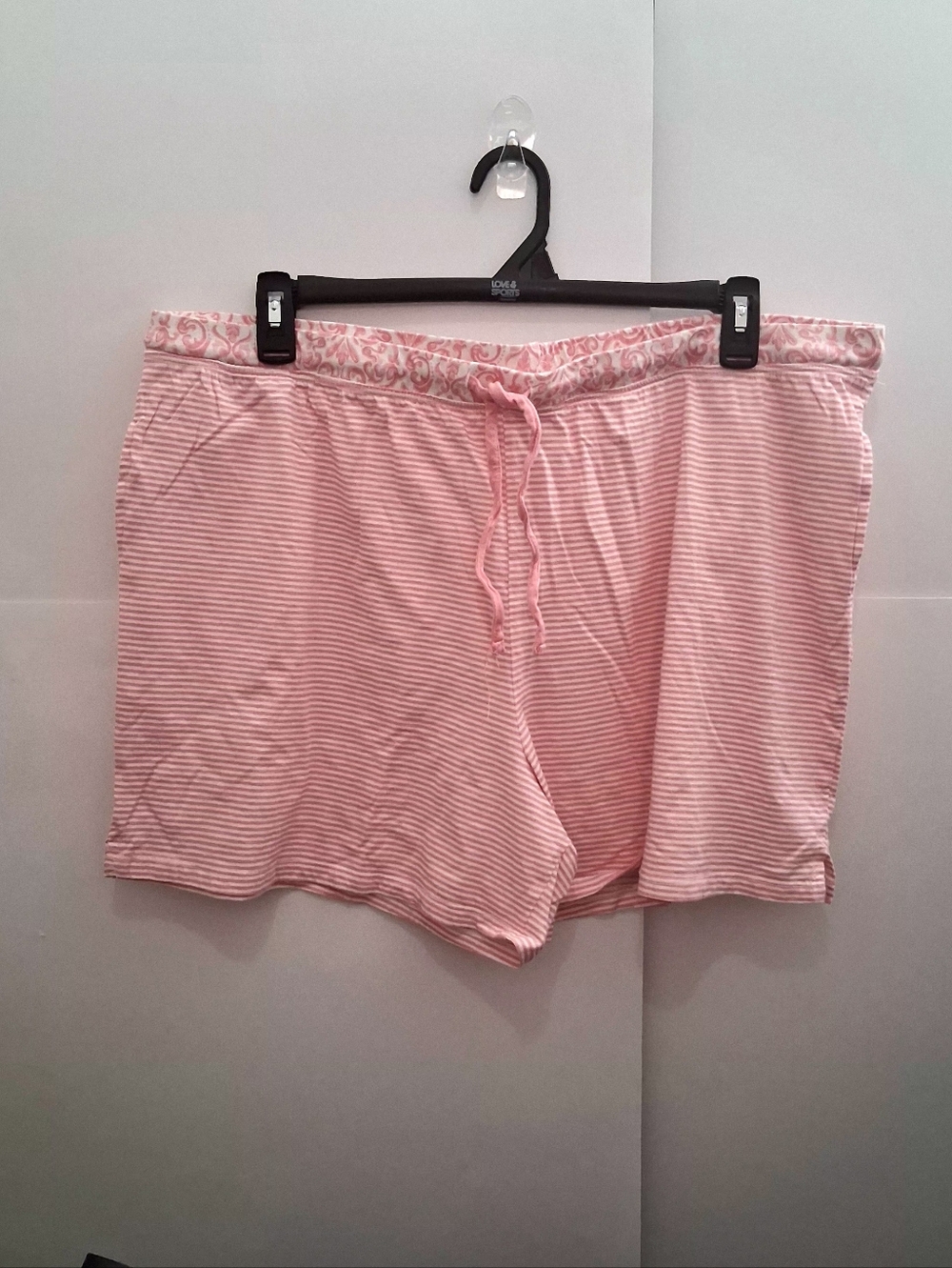 Carole Hochman Pink Striped Sleep Shorts Size XXL